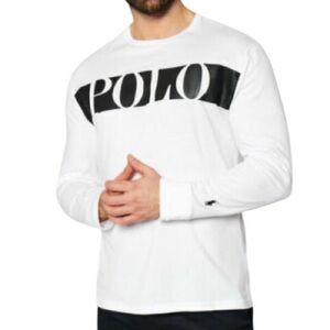 Polo Ralph Lauren Logo Tee Crew Neck Pullover Cotton T-shirt Long Sleeve XXL